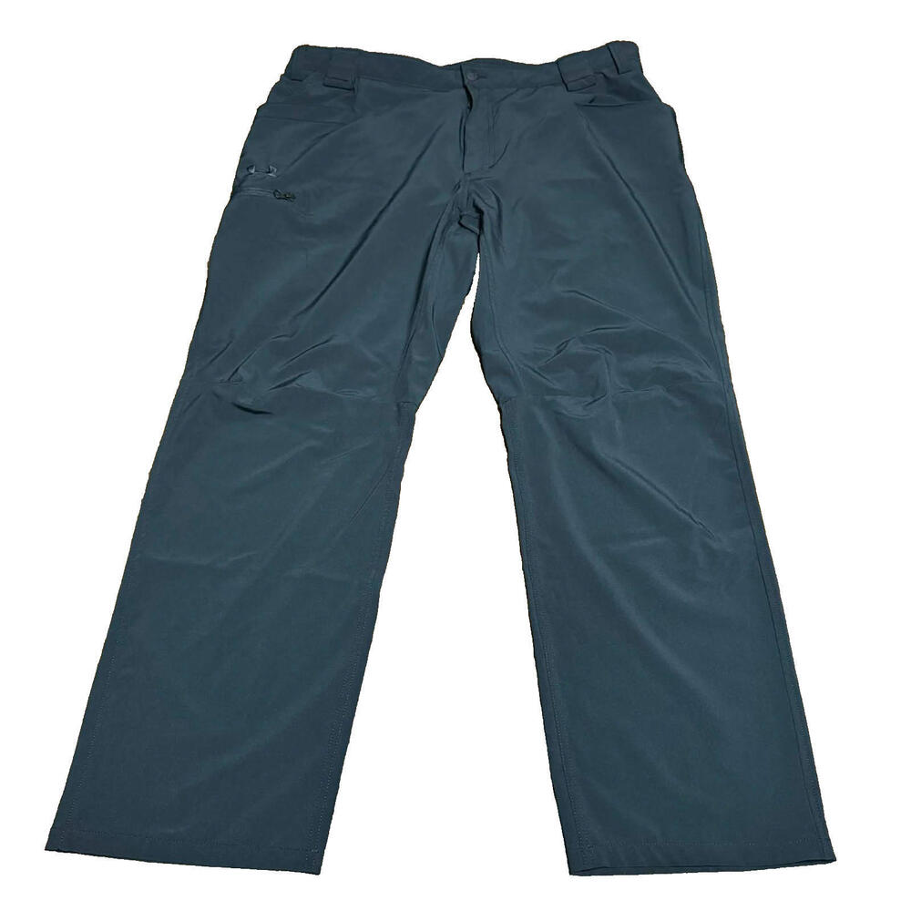 Under Armour Storm Men’s Size 40x30 Black Alpha Flat-Front Tactical Pants